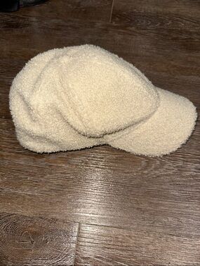 Cozy Sherpa Baseball Cap in Cream